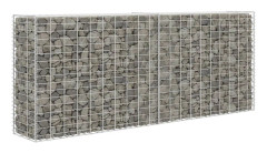 vidaXL Gabion galvaniserat stål 85x30x200 cm