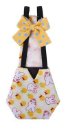 2 st Tvättade Kycklingblöjor Återanvändbara Ankblöjor för Husdjur Ankor Höns Gäss Kläder Husdjursblöja med Fluga Fjäderfä Blöjor Justerbara 2pcs yellow l - 15 x 2 x 39cm