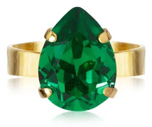 Caroline Svedbom - Mini Drop Ring Gold Majestic Green
