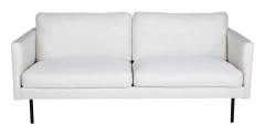 Zoom 2-sits soffa - Svart / Ljusbeige Tyg