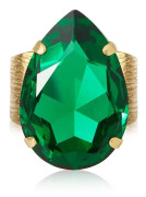 Caroline Svedbom - Perfect Drop Ring Gold Majestic Green