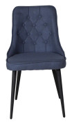 Stol Velvet Deluxe Tyg Svart