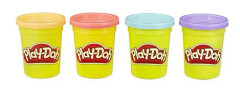 Play Doh, 4 st Klara Färger, Blå/orange/turkos/gul