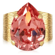 Caroline Svedbom - Classic Drop Ring Gold Rose Peach