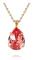 Caroline Svedbom - Classic Drop Necklace Gold Rose Peach