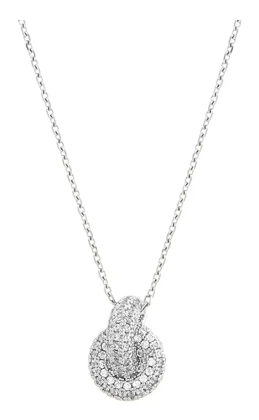 Edblad - Redondo Sparkle Necklace S Rhodium