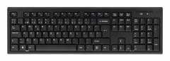 DELTACO trådlöst tangentbord, nordisk layout, USB, 10m, svart