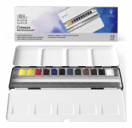 Winsor & amp; Newton Cotman Akvarellfärg Metal Box 12 1/2 - koppar
