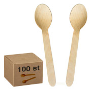 Ekologiska Träskedar 100-pack