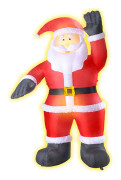 Uppblåsbar vinkande Jultomte med ljus (233cm)