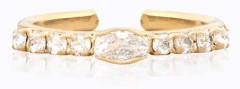 Caroline Svedbom - Tracy Ring Gold Crystal