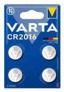 Varta 06016 101 404, engångsbatteri, CR2016, litium, 3 V, 4 st, 87 mAh