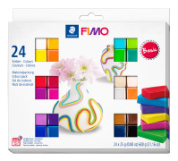 Modellervoks FIMO®-soft Staedtler® ass. farver - (24 stk.)