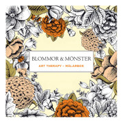 Blommor & mönster Art Therapy målarbok
