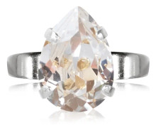 Ring "Mini Drop Ring Rhodium - Crystal" Caroline Svedbom
