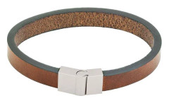Edblad - Lewis Bracelet Leather Brown
