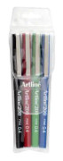 Fineliner Artline EK-200 F 0.4 set med 4 färger