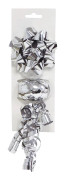 Paketdekoration Rosett Snöre Silver