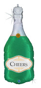 Folieballong - Champagneflaska Skål 91 cm
