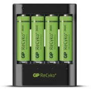  GP PowerBank Charger U421 with 4 ReCyko+ Pro AA