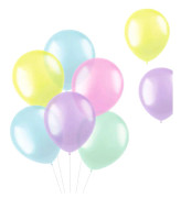 Ballonger Transparent Pastell Mix