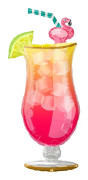 Folieballong Cocktailglas
