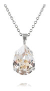 Caroline Svedbom - Mini Drop Necklace Rhodium Crystal