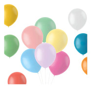 Pastell Mix Latexballonger 50-pack