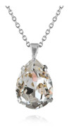 Halsband "Classic Drop Necklace Rhodium - Crystal" - Caroline Svedbom