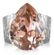 Ring "Classic Drop Ring Rhodium - Vintage Rose" Caroline Svedbom