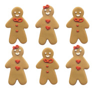Sockerdekorationer Pepparkaksgubbar