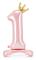 PartyDeco Folieballong 1 84 cm ljusrosa