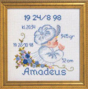 Broderikit Doptavla flicka