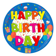 Happy Birthday Party Papperstallrikar