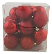 Julgranskula Röd 60 mm 20-pack