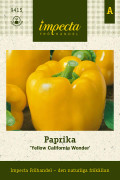 Paprika Yellow California Wonder - Capsicum annuum Yellow California Wonder