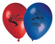 Ballonger Spider Man Röd/Blå - 8-pack