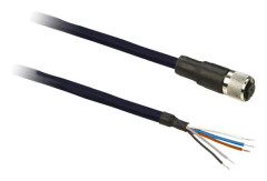 TELEMECANIQUE SENSORS M12 connector female straight 5poles 25m pre-wired