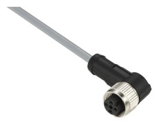 TELEMECANIQUE SENSORS Sensor cable pvc m12 4-pin female angled 10 meters xzcpv1241l10