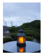 Lykta Flame Svart 34x25x23cm