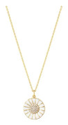 Georg Jensen - Daisy Medium Halsband Guldpläterat Silver Med Diamanter