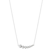 Georg Jensen - Aurora Halsband Vitguld med Diamanter