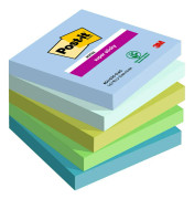 Super Sticky Notes Post-it® Oasis, 76 x 76 mm, pakke a 5 stk.