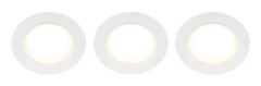 Llitt Doris 230V Dimbar downlight spotlight 3000K 400lm IP65 3-pack Vit