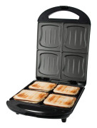 Emerio smörgåsbrödrost XXL Family 4x skalform, non-stick (ST-111153.4)