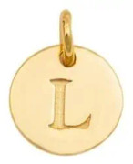 Berlock Mini Letter Guld L
