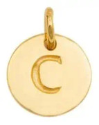Berlock Mini Letter Guld C