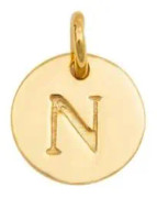 Berlock Mini Letter Guld N