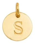 Berlock Mini Letter Guld S