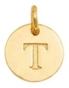 Berlock Mini Letter Guld T